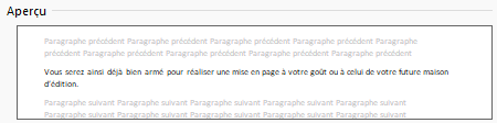 Alignement justifié du paragraphe